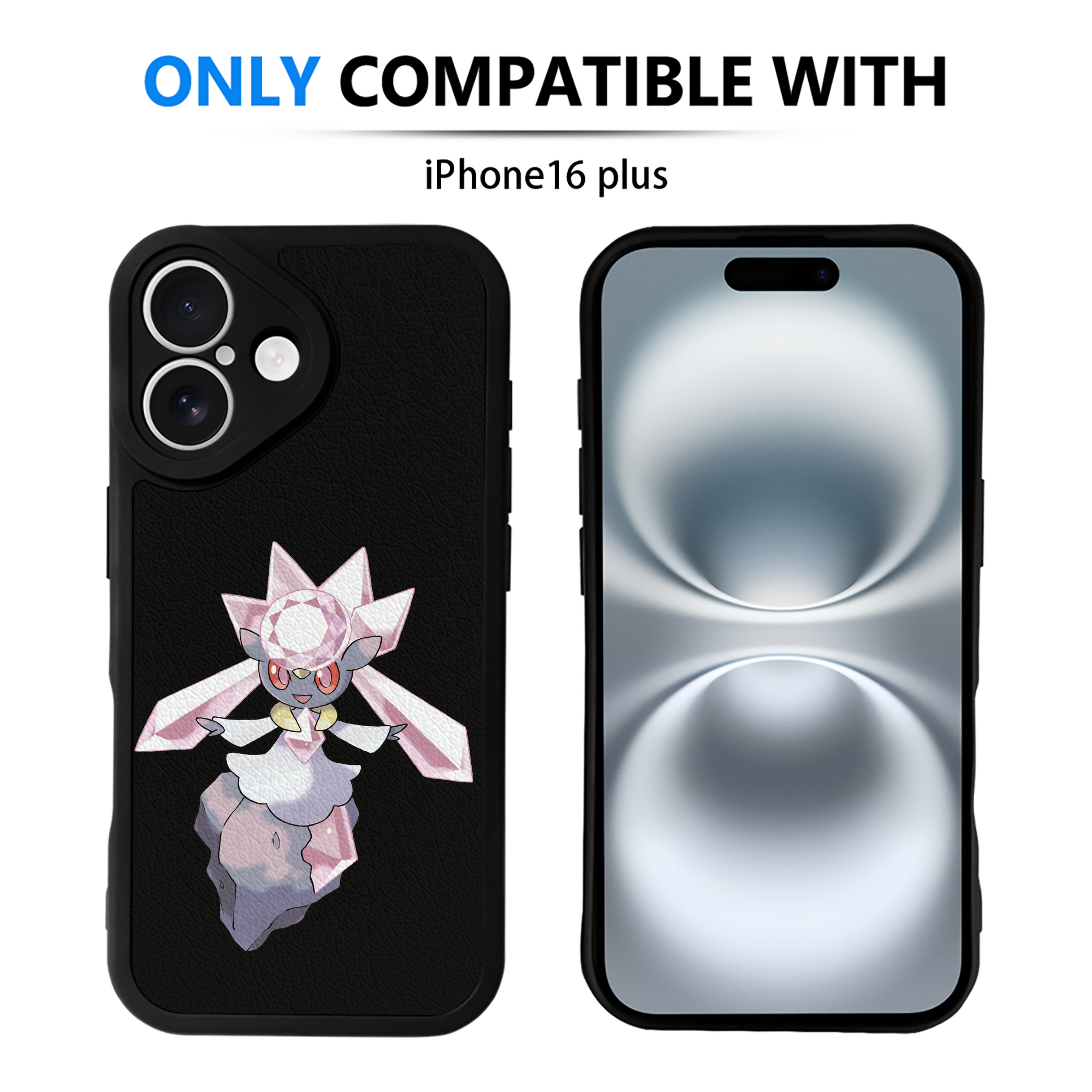 （画像用） ポケットモンスター Pokémon 【iPhone 16シリーズ対応】シリコンスマホケース（レザー調） 材質：シリコン
